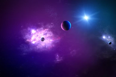 Download Wallpapers 2560x1440 Space, Planet, Light, Galaxy Mac iMac ...