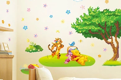 Aliexpress.com : Buy Winnie The Pooh Wall Sticker Baby Kids Room ...