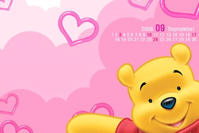 Winnie The Pooh Love Pink