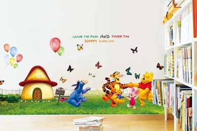 Extra Large Winnie The Pooh Removable Wallpapers Kids Baby Boy Room ...