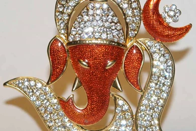 Wallpapers Symbol Aum Awesome Diamond Om With Lord Ganesh ...