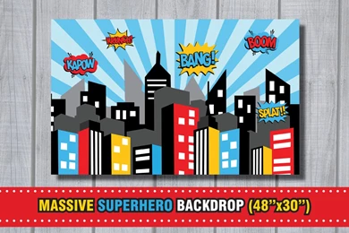 Popular Items For Superhero Backgrounds On Etsy