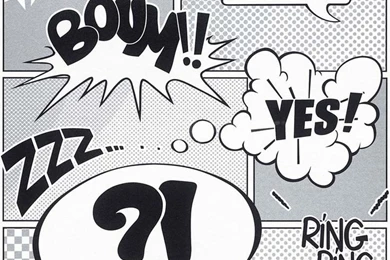 Rasch Metropolis Comic Book Silver, Black & White Wallpapers 232068 ...