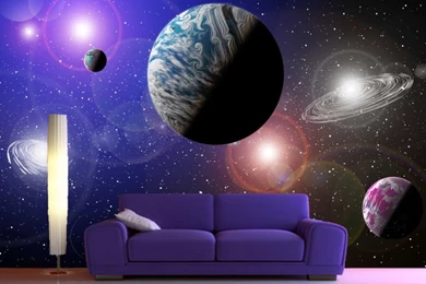 Galaxy Photo Wall Mural Wallpapers,Universe Stars, Space ...