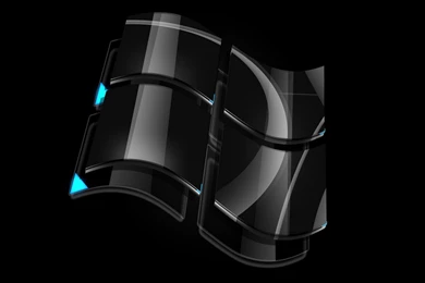 Download Wallpapers 2560x1600 Black, Windows, Vista, Logo, Glass ...