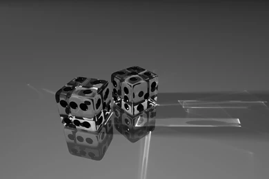 Beautiful 3D Glass Dice HD Wallpapers