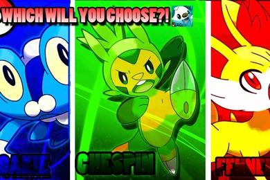 Pokemon X And Y Starter Wallpapers By TheOshaTV On DeviantArt