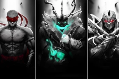 Lee Sin, Thresh, And Zed [1920x1080] : Lolwallpapers