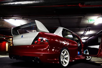 Wallpapers Mitsubishi Lancer Evo X Evolution Back Red White Up Net ...