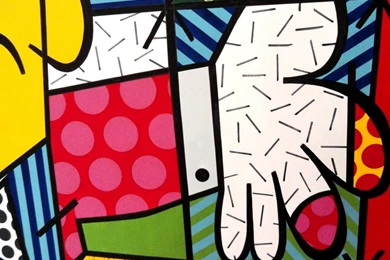Wallpapers Romero Britto Quadro Painel O Abraco The Hug Mlb F Jpg ...