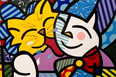 Aliexpress.com : Buy Custom Romero Britto Posters Fashion Bedroom ...