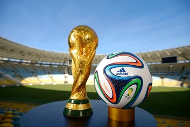 World Cup 2014 Ball And Thropy Wallpapers HD