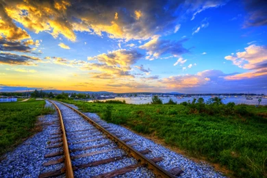 17 Wonderful HD Train Track Wallpapers   HDWallSource.com