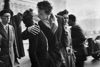 Black And White Photo Of Lovers In Paris Wallpapers And Images ...