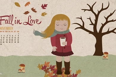 Beautiful November 2015 Calendars Desktop Wallpapers