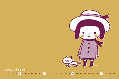 November Wallpapers — Flora Chang