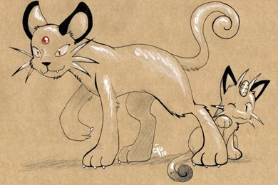 Craft Persian And Meowth By Raizy On DeviantArt