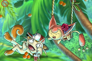 DeviantArt: More Like CE: Skitty And Meowth By Shadowhatesomochao