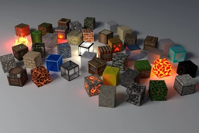Minecraft 3D Blocks   1920x1200   Full HD 16/10   Wallpapers
