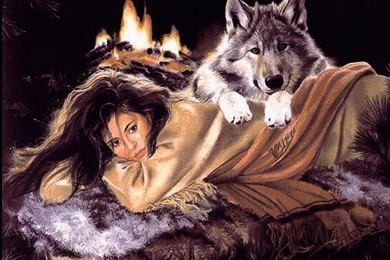 Jestingstock.com Native American Werewolf Wallpapers