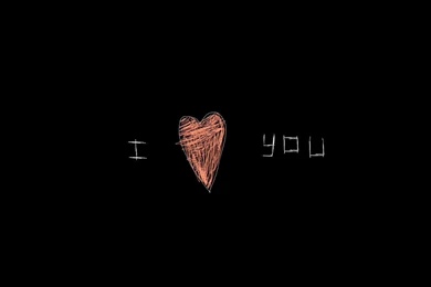 Love Quote With A Couple In Black Bachground HD Wallpapers