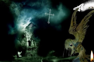 Wallpapers Gothic Angels Angel In The Dark .4 1024x768