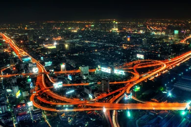 2560x1440 City Life At Night Desktop PC And Mac Wallpapers