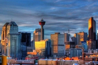 Calgary Cityscape Alberta Canada iPhone 5 Wallpapers, Backgrounds ...
