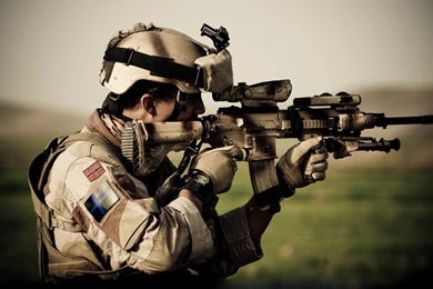 Jestingstock.com Army Soldier Wallpapers With Gun