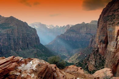 Wonderful Nature HD Photo Of Zion National Park At Runrise In ...