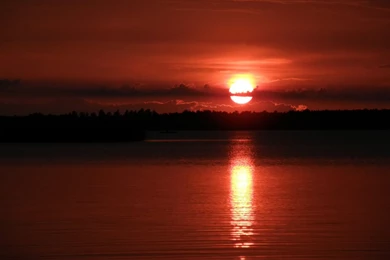 Desktop Wallpapers · Gallery · Nature · Sunset Big River Backgrounds ...