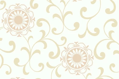 AP7456 Silhouettes Daisy Medallion With Scrolls Wallpapers By York