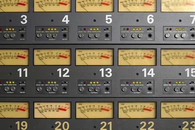 Music Studio Mixing Tables Sound Level Meter Wallpapers