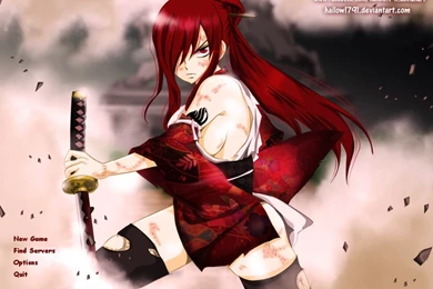 Fairy Tail : Erza Scarlet Backgrounds (Counter Strike 1.6 > GUIs ...