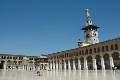 Umayyad Mosque In Damascus Syria Courtyard Islamic Architecture ...