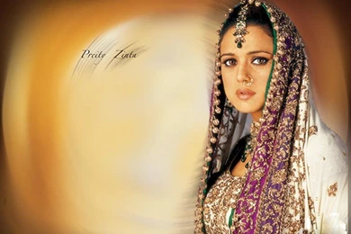 Preity Zinta In Saree And Indian Traditional Dress Widescreen ...