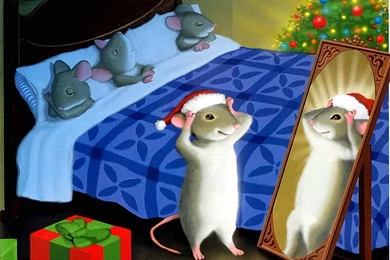 The Mouse Before Christmas   Christmas Fantasy Illustraion 2 ...