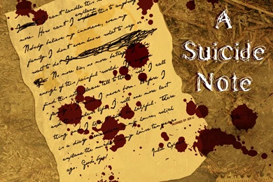 A Suicide Note   Photoshop Wallpapers (876693)   Fanpop