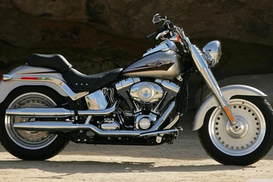 Harley Davidson FLSTF Fat Boy HD Desktop Wallpapers : Widescreen ...