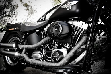 Harley Davidson FatBoy Lo 2012 With Vance And Hines Bandages ...