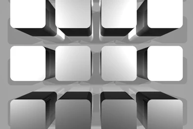iPhone 4 Wallpapers Chrome 3D