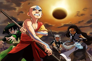 Aang Avatar The Last Airbender Katara Toph Wallpapers   (