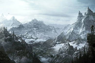 Skyrim Mountain Landscape Wallpapers   Landscape   Landscape