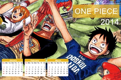 Yearly Calendar Wallpapers 2014   One Piece By Edinaholmes On ...