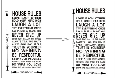 Aliexpress.com : Buy 2015 Hot Sale House Rule English Word ...