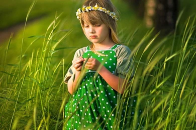 Littlegirl In Grass   (