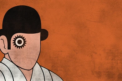Clockwork Orange Eye Poster   Wallpaper.
