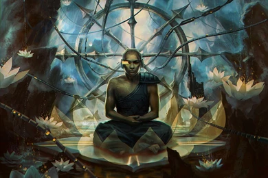 MODERN BUDDHA WALLPAPER   (