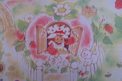 CUSTOM LISTING For KELLY   Vintage Wallpapers   Strawberry ...