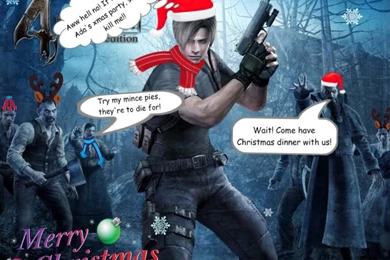 RE4 Funny Christmas Wallpapers By Ookami Seishin On DeviantArt
